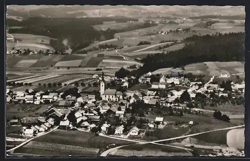 AK Hutthurm /Bay., Gesamtansicht vom Flugzeug aus