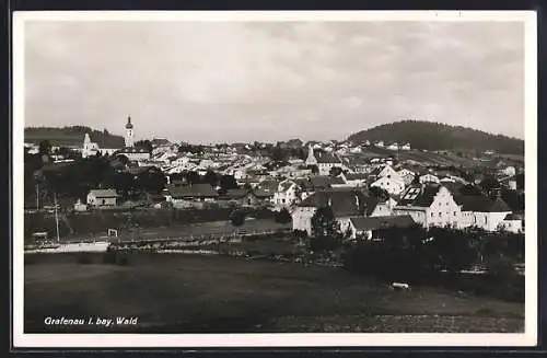 AK Grafenau / bayr. Wald, Gesamtansicht aus der Vogelschau