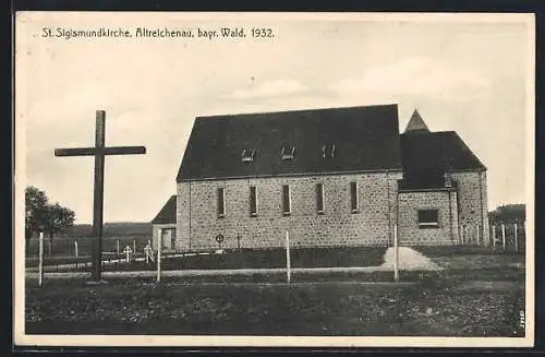 AK Altreichenau /Bay., St. Sigismundkirche, Seitenansicht