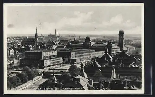 AK München, Blick auf das Deutsche Museum
