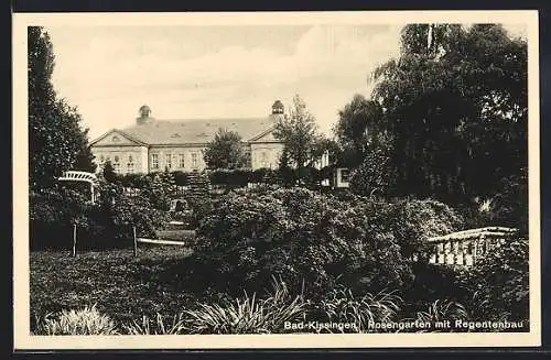 AK Bad Kissingen, Rosengarten mit Regentenbau