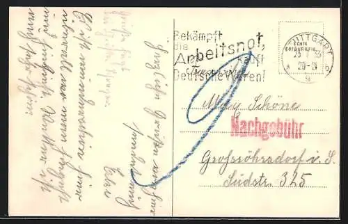 AK Stuttgart, Partie am Rathaus