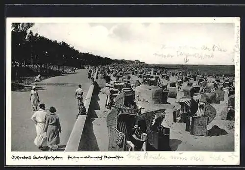 AK Brunshaupten, Promenade und Strandbad