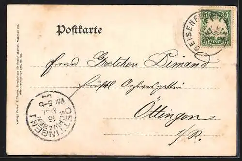 AK Geisenfeld, Teilansicht mit Uferpartie