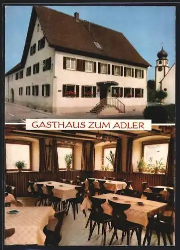 AK Offnadingen /Ehrenkirchen, Gasthaus zum Adler Fam. Linsenmeier