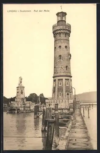 AK Lindau /Bodensee, Auf der Mole