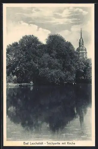 AK Bad Lauchstädt, Teichpartei mit Kirche