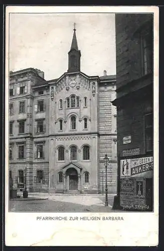 AK Wien, Pfarrkirche zur heiligen Barbara in der Postgasse