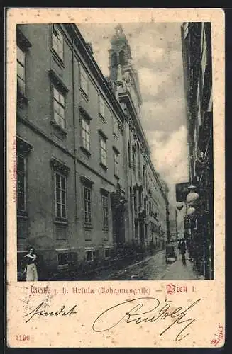 AK Wien, Kirche zur hl. Ursula in der Johannesgasse