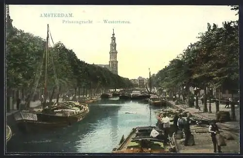 AK Amsterdam, Prinsengracht, Westertoren