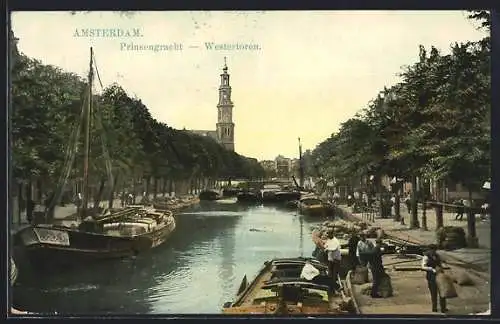 AK Amsterdam, Prinsengracht, Westertoren