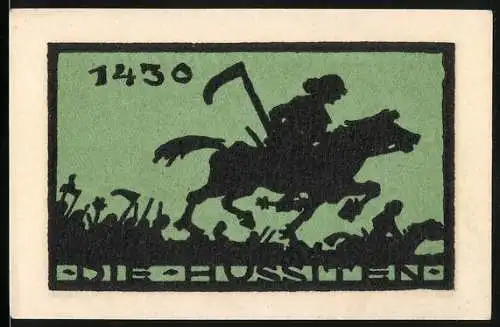 Notgeld Ansbach 1921, 25 Pfennig, Jubiläums-Notgeld mit Reiter und Wappen der Stadt