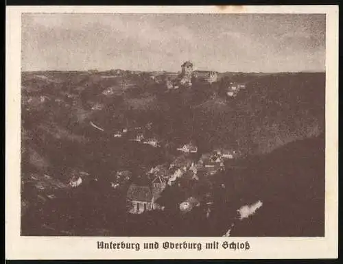 Notgeld Burg a.d. Wupper, 1921, 25 Pfennig, Unterburg und Oberburg mit Schloss, Gültig bis 1.IV.22