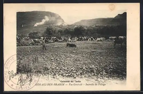 AK Sidi-Ali-Ben-Brahim, Vue Generale, Incendie du Village