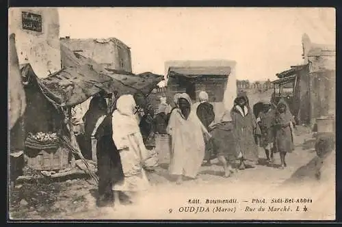 AK Oudjda, Rue du Marché