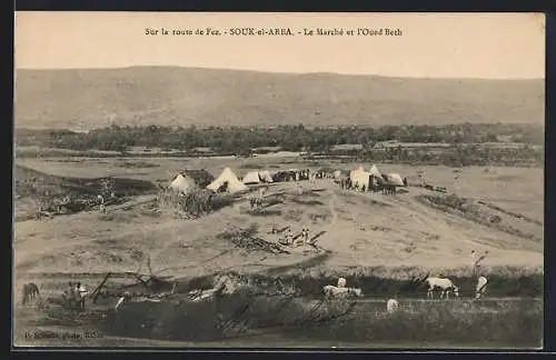 AK Souk-el-Arba, Le Marché et l`Oued Beth