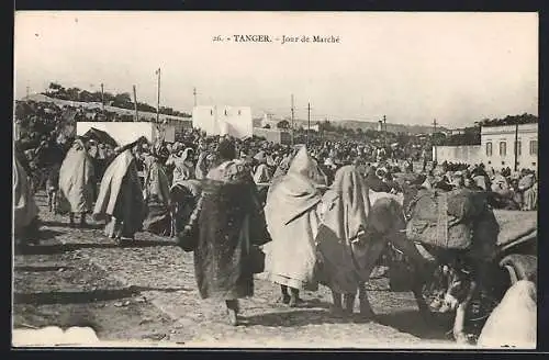 AK Tanger, Jour de Marché, Blick über einen marokkanischen Markt