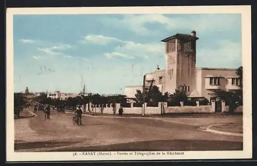 AK Rabat, Postes et Télegraphes de la Résidence