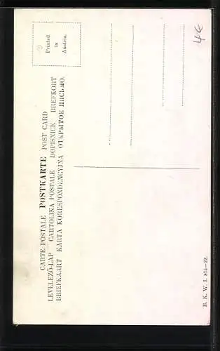 AK Portrait von Massenet, Komponist