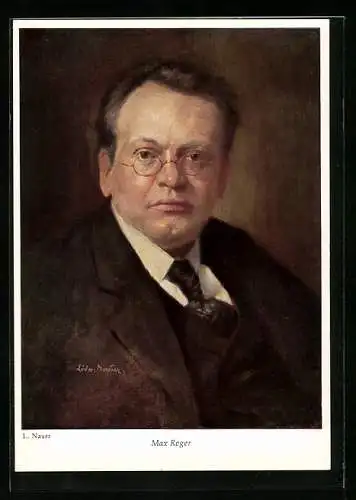 Künstler-AK Portrait des Komponisten Max Reger