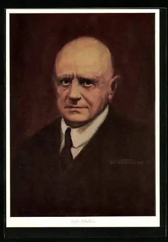 Künstler-AK Jean Sibelius, Portrait des Komponisten