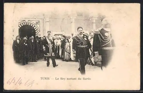 AK Tunis, Le Bey sortant du Bardo