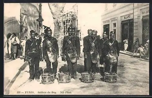 AK Tunis, soldats du Bey, arabische Soldaten