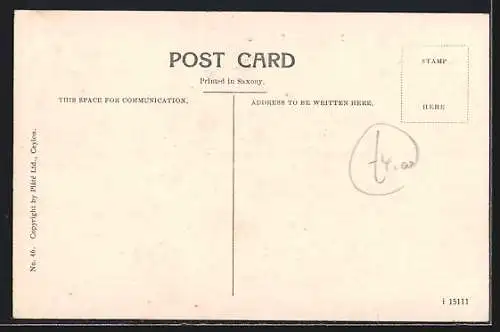 AK Colombo, Dam Street mit J. D. Fernando Geschäft