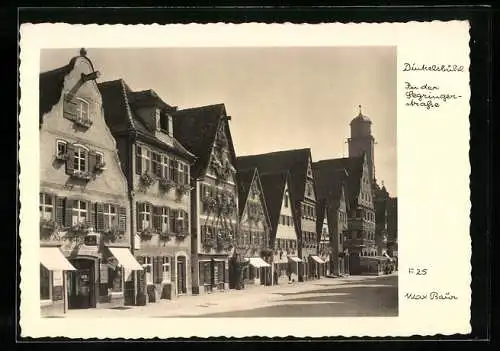 Foto-AK Max Baur: Dinkelsbühl, Partie in der Segringerstrasse