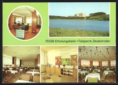 AK Zeulenroda, FDGB-Erholungsheim Talsperre Zeulenroda