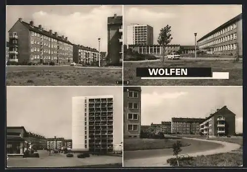 AK Wolfen, Bertolt-Brecht-Strasse, Erich-Weinert-Ring, Neubaukomplex