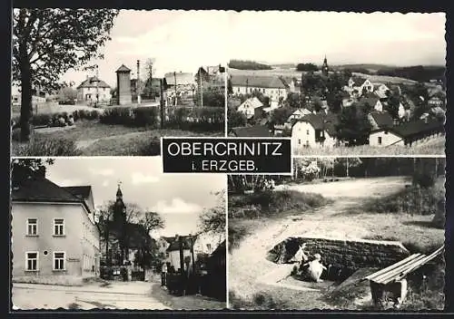 AK Obercrinitz /Erzgeb., Ortspartien, Ortsansicht