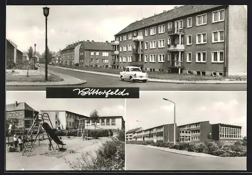 AK Bitterfeld, Polytechnische Oberschule Otto Grotewohl, Kindergarten, Anhalt-Siedlung