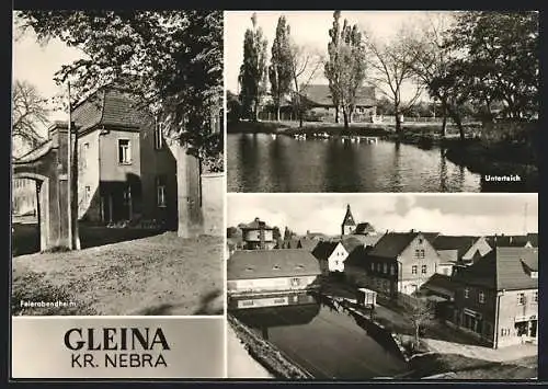 AK Gleina / Freyburg, Feierabendheim, Ortspartie