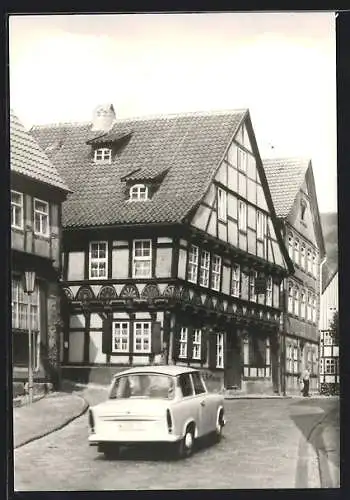 AK Stolberg /Harz, Gasthaus Hoffmann mit Strasse