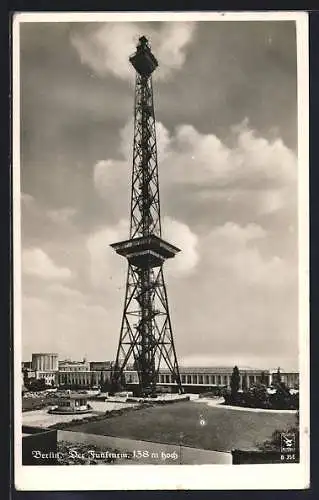 AK Berlin-Charlottenburg, Blick zum Funkturm