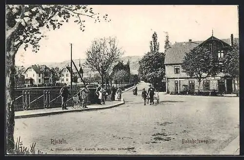 AK Rinteln, Strasse am Bahnhofsweg