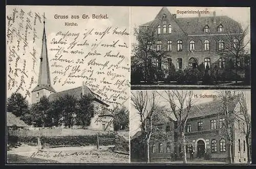 AK Gr. Berkel, Haus H. Schuster, Kirche und Superintendentur