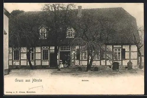 AK Hörste / Westf., Altes Kantorhaus / Schule