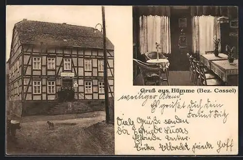 AK Hümme /Bez. Cassel, Gasthof zum Stern, Inh. Friedrich Busch