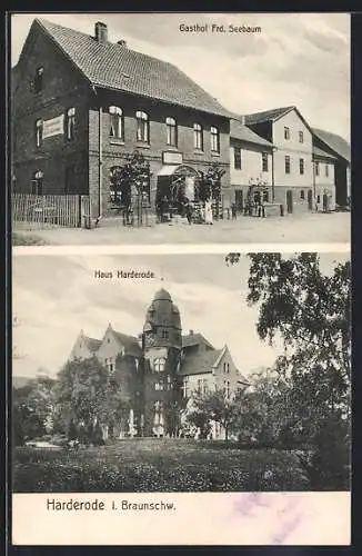 AK Harderode i. Braunschw., Gasthof Frd. Seebaum, Haus Harderode