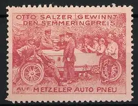 Reklamemarke Otto Salzer gewinnt den Semmeringpreis auf Metzeler Auto Pneu