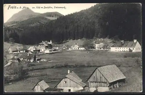 AK Frein a.d. Mürz, Gesamtansicht aus der Vogelschau