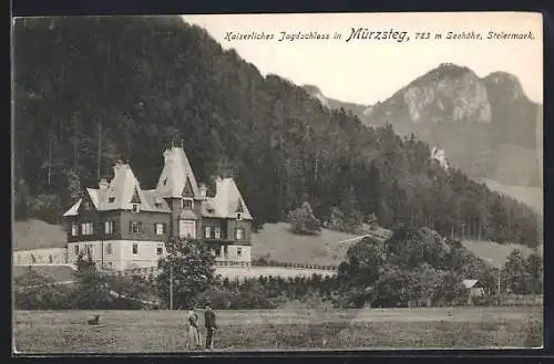 AK Mürzsteg, Das Kaiserliche Jagdschloss