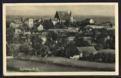 AK Eggenburg /N. D., Ortsansicht mit Kirche