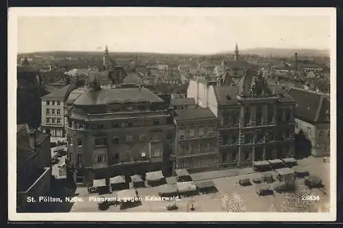 AK St. Pölten /N. Oe., Panorama gegen Kaiserwald