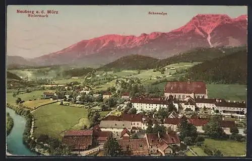 AK Neuberg a. d. Mürz, Panoramablick mit Schneealpe