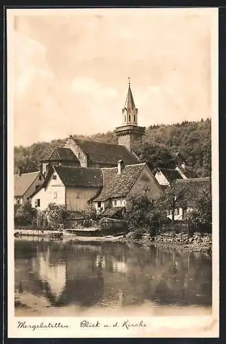 AK Mergelstetten, Blick a. d. Kirche