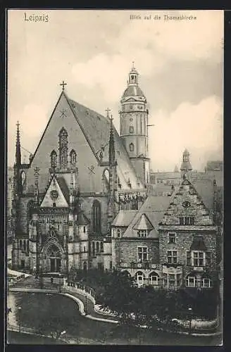 AK Leipzig, Blick auf die Thomaskirche