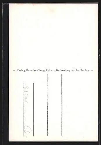 AK Rothenburg ob der Tauber, Gasthof, Weisser Turm